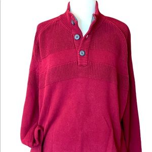 American Rag Men's Vintage Pullover 3 Button Sweater.